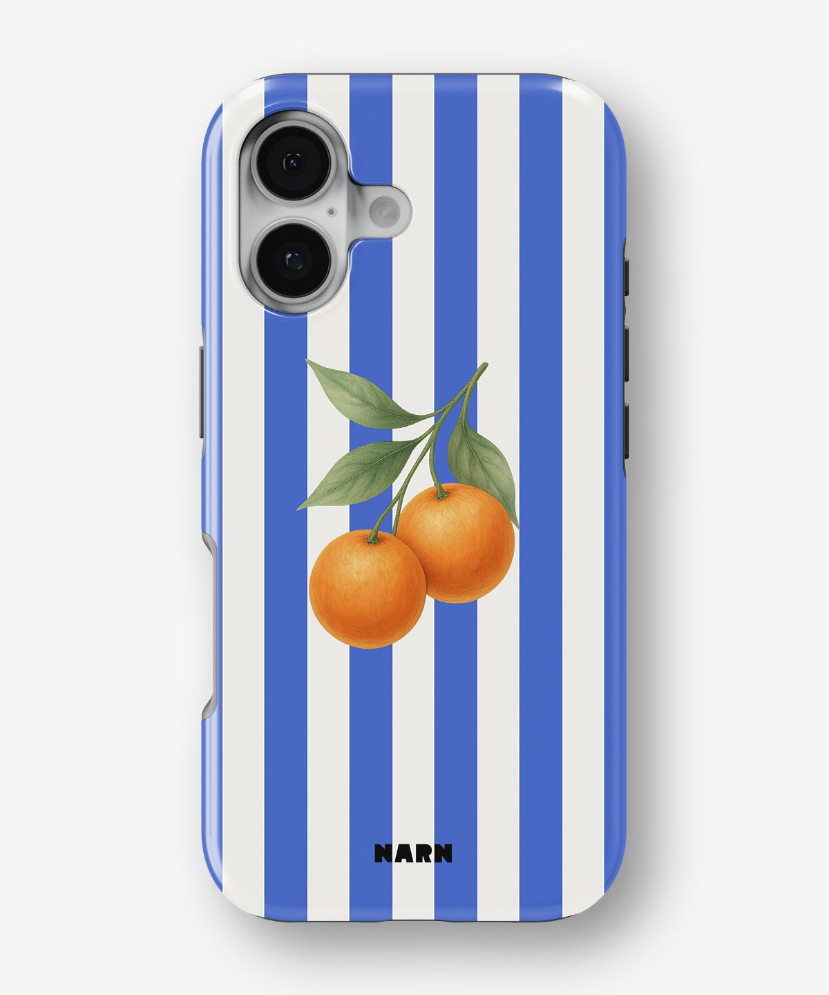 iPhone 16 Plus Tough Case – Orange Stripes - View 1