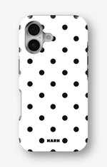 iPhone 16 Plus Tough Case – Mono Dots - View 1