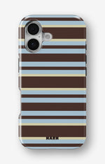 iPhone 16 Plus Tough Case – Latte Lines - View 1