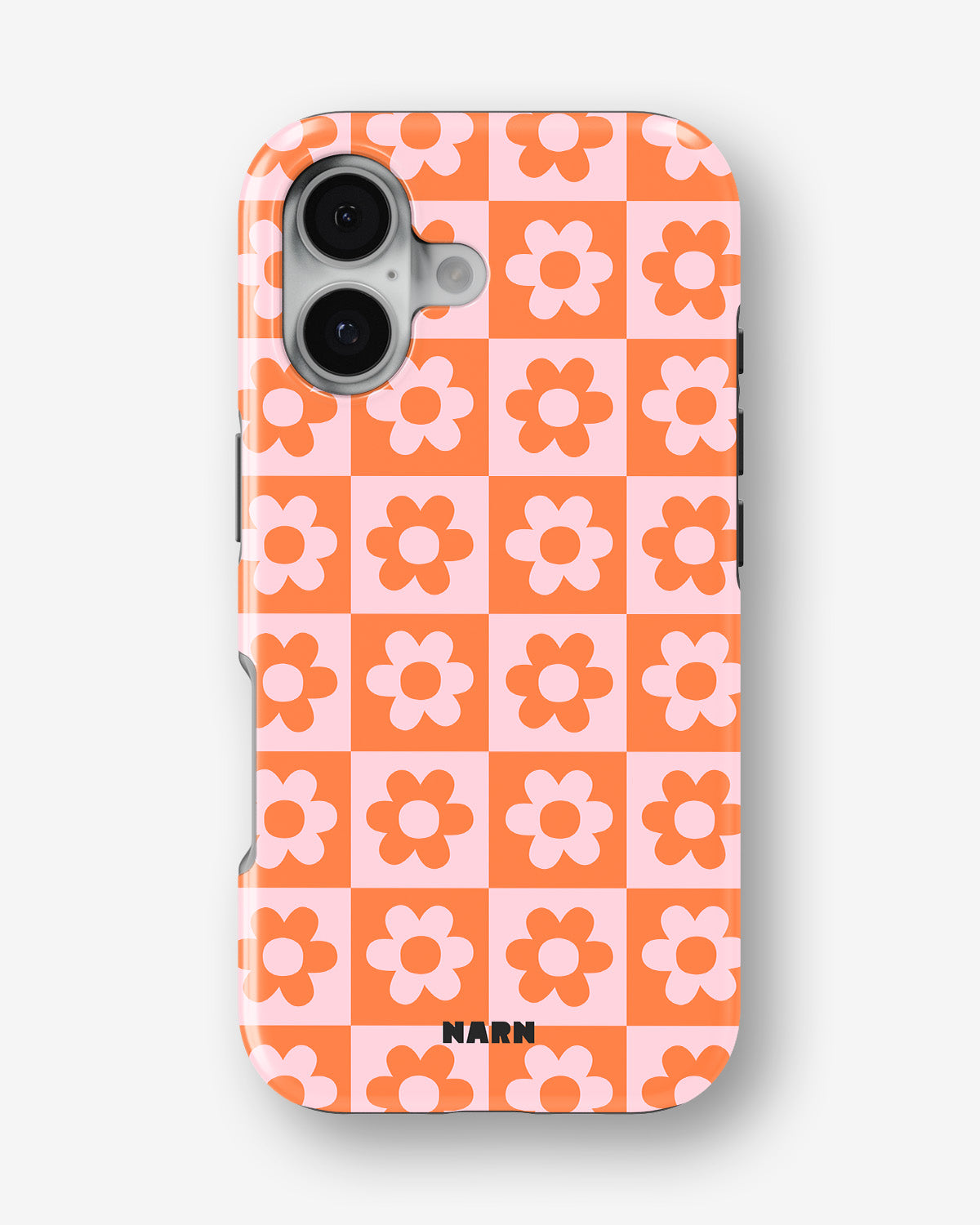 iPhone 16 Plus Tough Case – Peach Petals - View 1