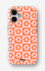 iPhone 16 Plus Tough Case – Peach Petals - View 1