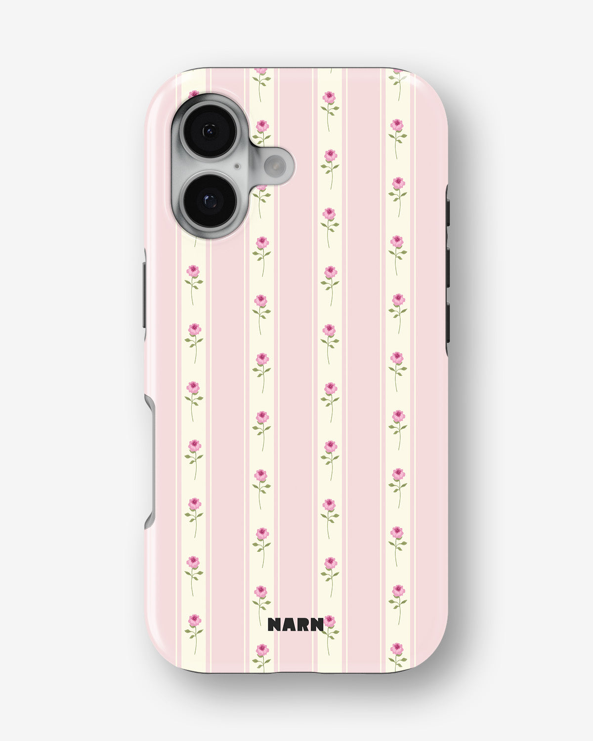 iPhone 16 Plus Tough Case – Rose Lines - View 1