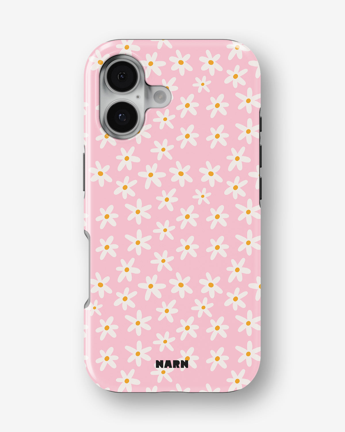 iPhone 16 Plus Tough Case – Pink Daisy - View 1