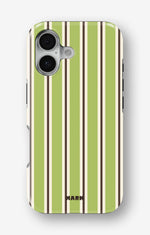 iPhone 16 Plus Tough Case – Matcha Lines - View 1