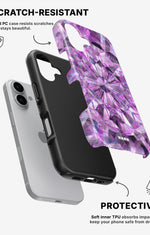 iPhone 16 Plus Tough Case – Lavender Crystals - View 2