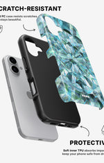 iPhone 16 Plus Tough Case – Green Crystals - View 2