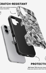 iPhone 16 Plus Tough Case – Grey Crystals - View 2