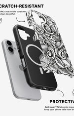iPhone 16 Plus Tough Case – Japanese Pattern - View 2