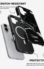 iPhone 16 Plus Tough Case – Custom - Black Marble - View 2