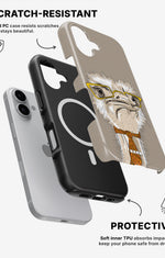 iPhone 16 Plus Tough Case – Hipster Ostrich - View 2