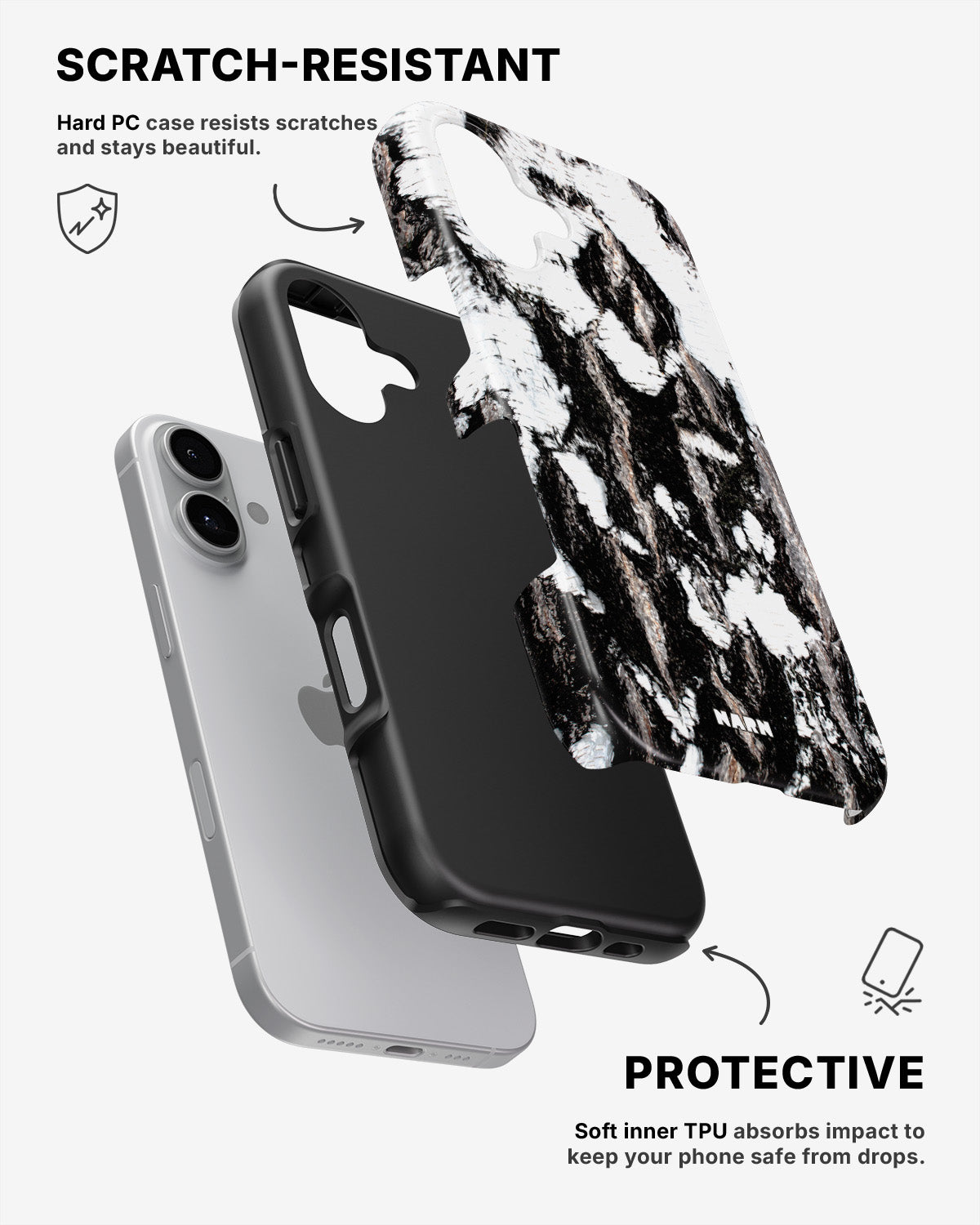 iPhone 16 Plus Tough Case – Birch - View 2