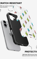 iPhone 16 Plus Tough Case – Lightning Bolts - View 2