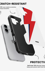 iPhone 16 Plus Tough Case – White Bowie  - View 2