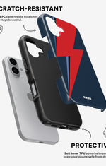 iPhone 16 Plus Tough Case – Blue Bowie - View 2