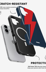 iPhone 16 Plus Tough Case – Blue Bowie - View 2