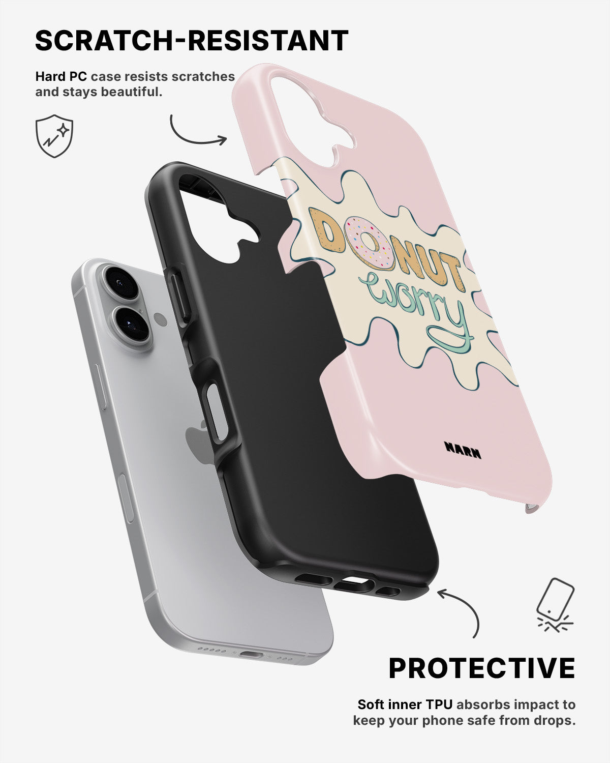 iPhone 16 Plus Tough Case – Donut Worry - View 2