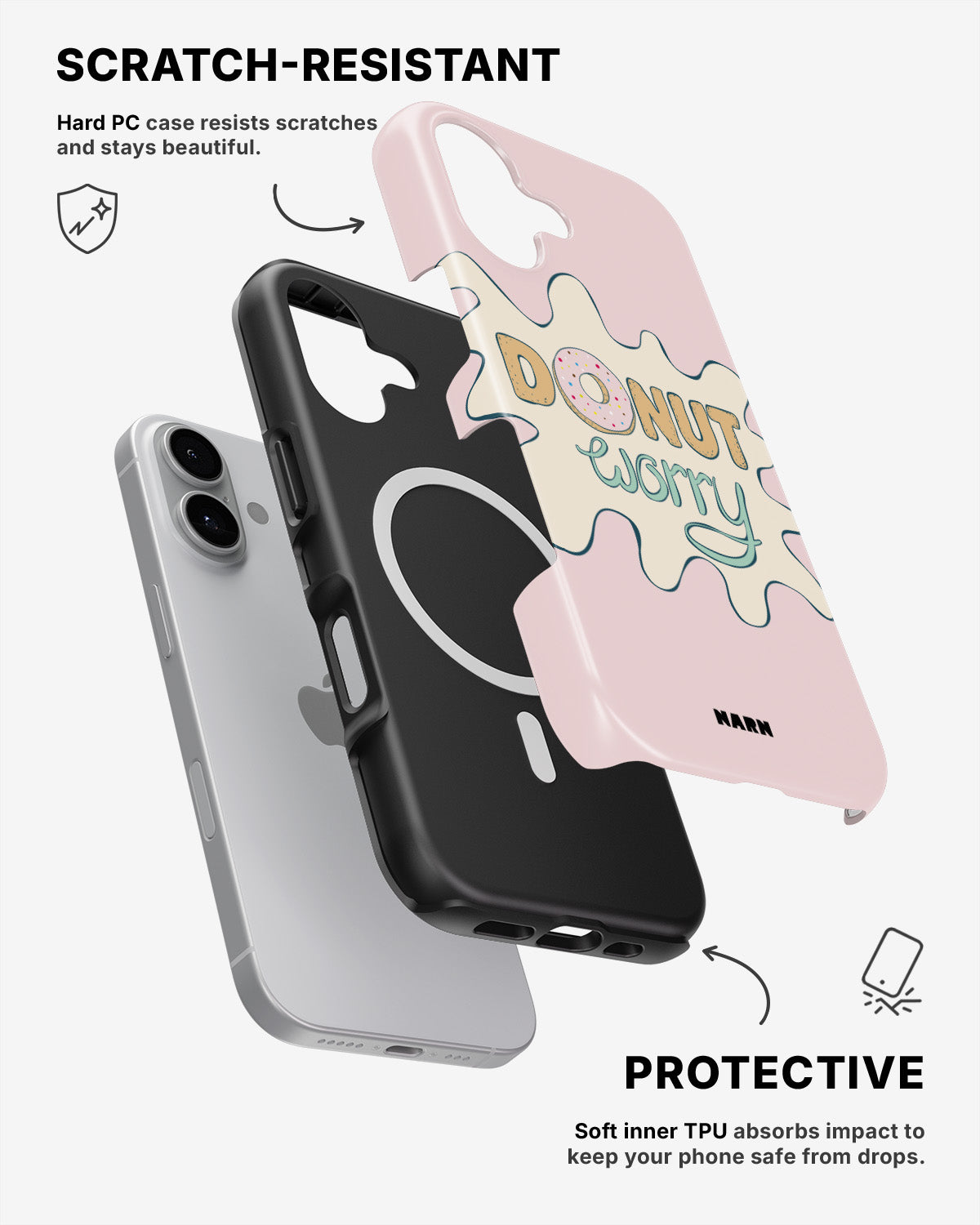 iPhone 16 Plus Tough Case – Donut Worry - View 2