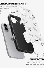 iPhone 16 Plus Tough Case – Paper Planes - View 2