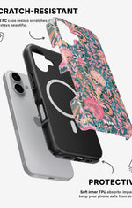 iPhone 16 Plus Tough Case – Fantasy Flowers - View 2