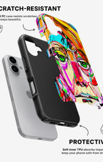 iPhone 16 Plus Tough Case – Abstract Portrait - View 2