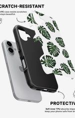 iPhone 16 Plus Tough Case – Monstera Pattern - View 2