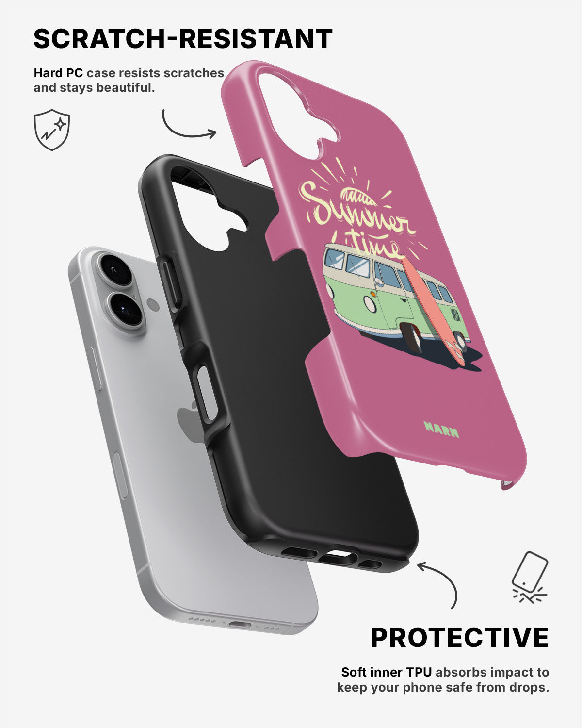 iPhone 16 Plus Tough Case – Summer Van - View 2