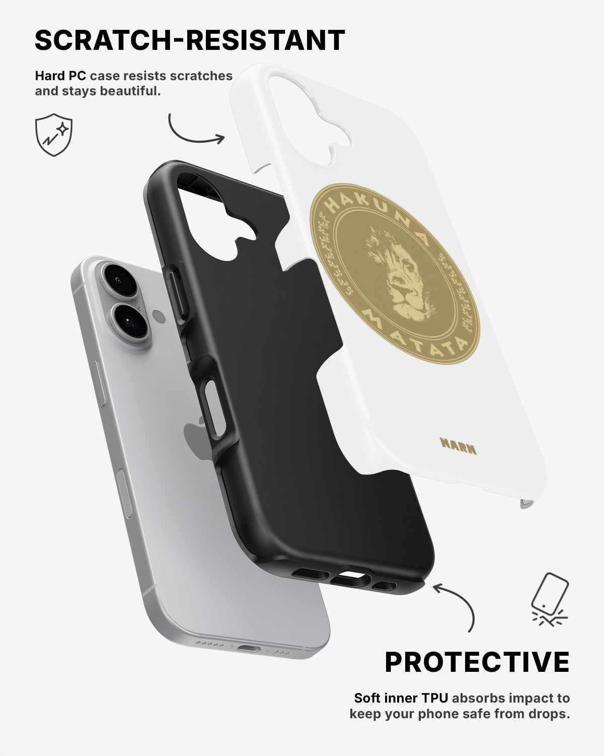 iPhone 16 Plus Tough Case – Hakuna Matata - View 2