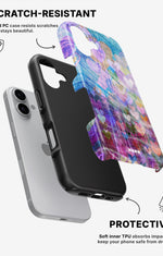 iPhone 16 Plus Tough Case – Purple Hearts - View 2