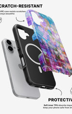 iPhone 16 Plus Tough Case – Purple Hearts - View 2