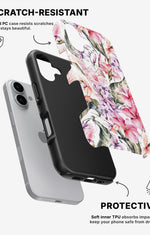 iPhone 16 Plus Tough Case – Watercolor Flowers - View 2
