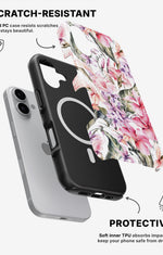 iPhone 16 Plus Tough Case – Watercolor Flowers - View 2