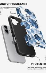 iPhone 16 Plus Tough Case – Blue Tropics - View 2