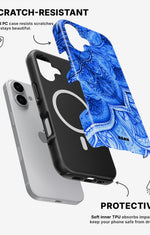 iPhone 16 Plus Tough Case – Blue Vintage - View 2