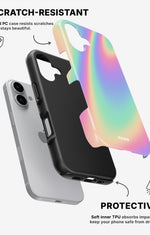 iPhone 16 Plus Tough Case – Rainbow Haze - View 2
