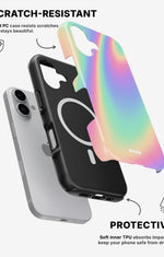 iPhone 16 Plus Tough Case – Rainbow Haze - View 2