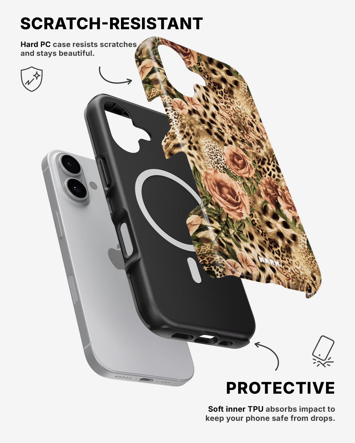 iPhone 16 Plus Tough Case – Leo Roses - View 2