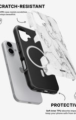 iPhone 16 Plus Tough Case – Milky Marble - View 2