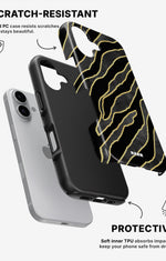 iPhone 16 Plus Tough Case – Golden Zebra - View 2