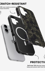 iPhone 16 Plus Tough Case – Jungle Green Camo - View 2