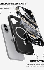 iPhone 16 Plus Tough Case – Dark Swirl - View 2