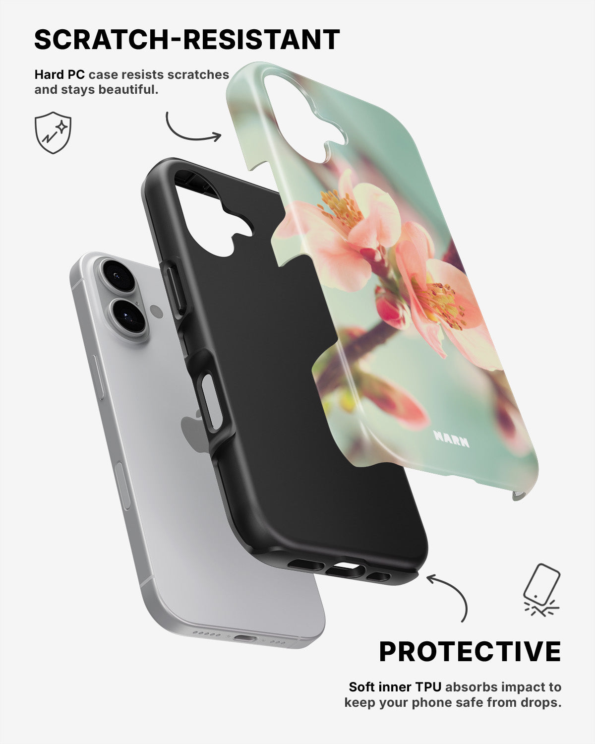 iPhone 16 Plus Tough Case – Sweet Bloom - View 2