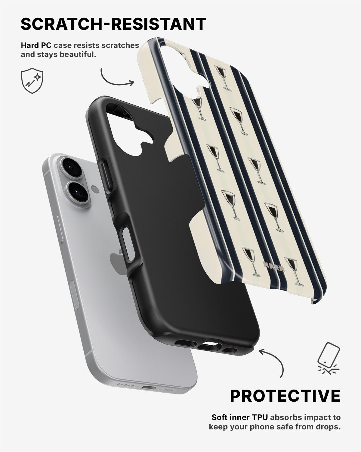iPhone 16 Plus Tough Case – Sail & Sip - View 2