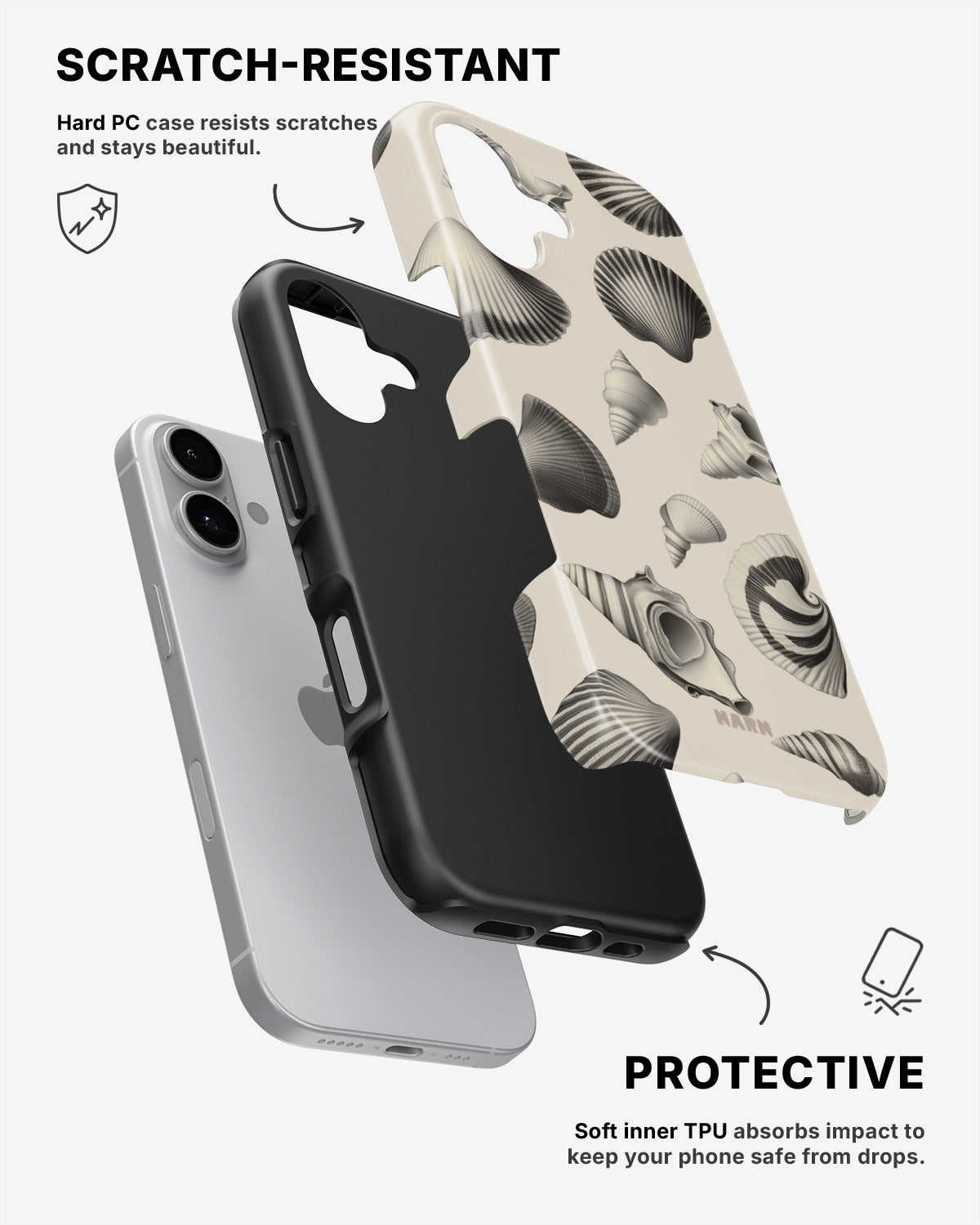 iPhone 16 Plus Tough Case – Silent Sea - View 2