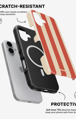 iPhone 16 Plus Tough Case – Sunset Stripes - View 2