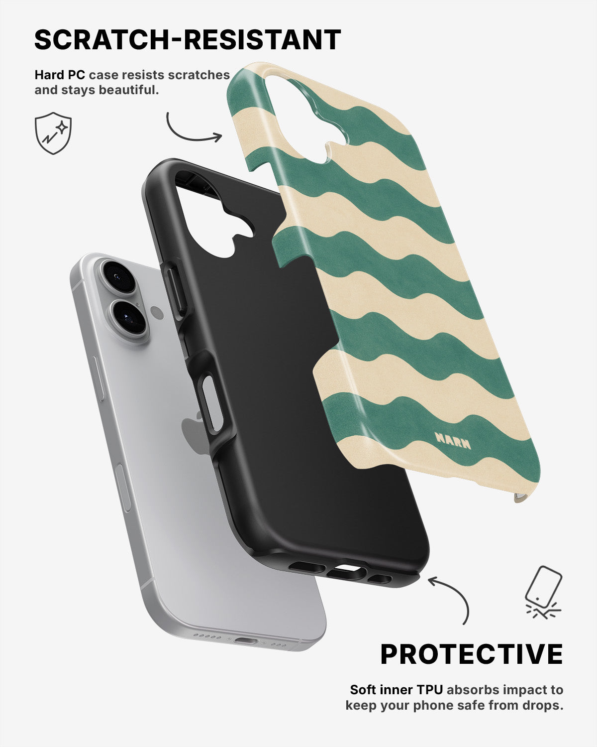 iPhone 16 Plus Tough Case – La Dolce Wave - View 2