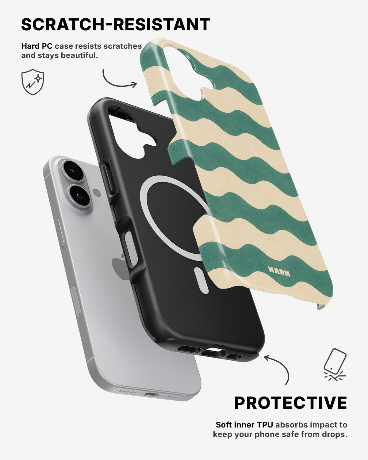 iPhone 16 Plus Tough Case – La Dolce Wave - View 2