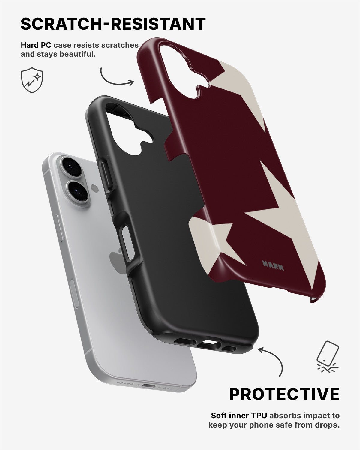 iPhone 16 Plus Tough Case – Rouge Star - View 2