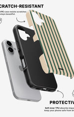 iPhone 16 Plus Tough Case – Evergreen Stripe - View 2