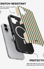 iPhone 16 Plus Tough Case – Evergreen Stripe - View 2