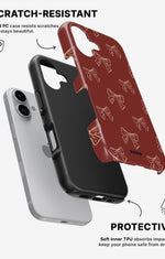 iPhone 16 Plus Tough Case – Cherry Bows - View 2